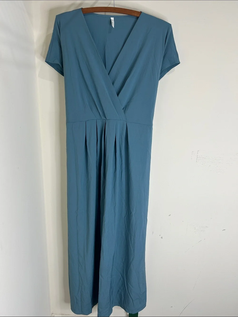 NWT HALARA Breezeful Midi Casual Dress Stone Blue Size XL - Picture 7 of 15